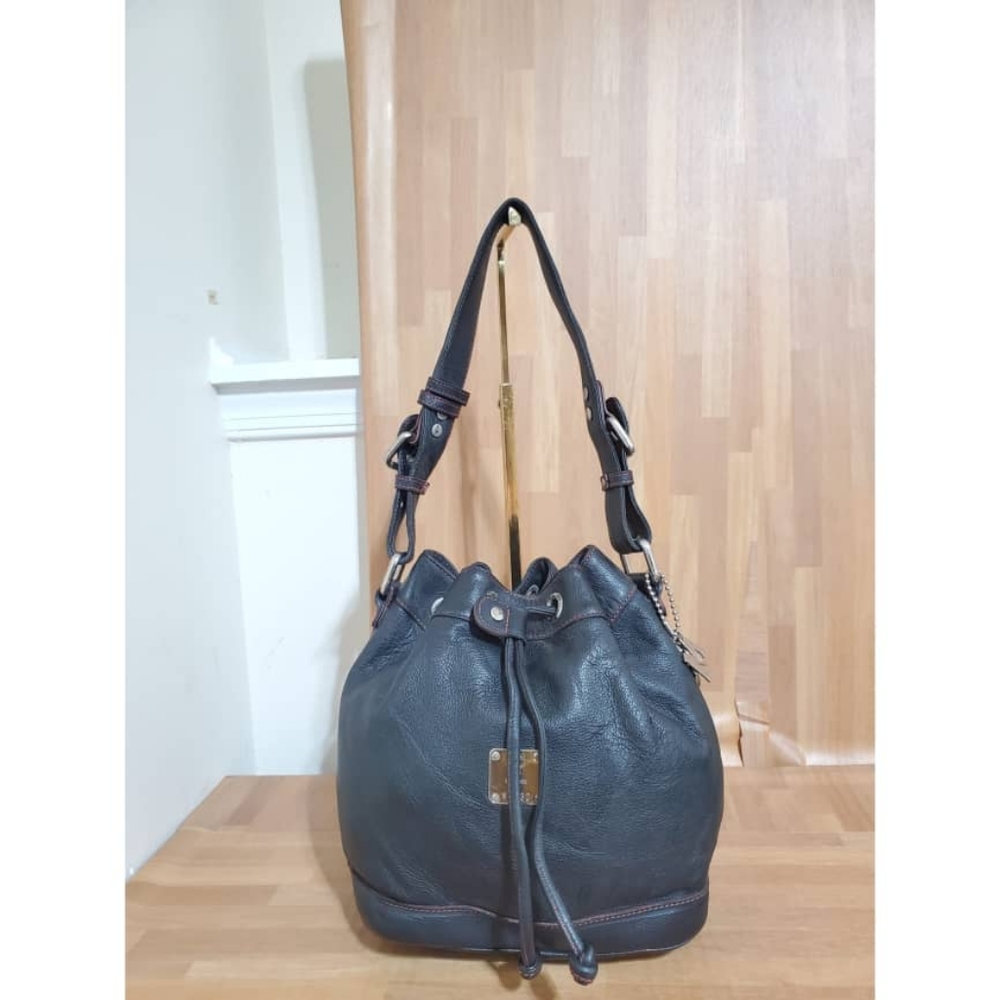 Authentic MCM Vintage Drawstring Bucket Bag - Picture 7 of 11